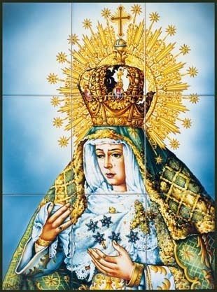 MURAL CERAMICO DECORADO 60X80 VIRGEN DE LA MACARENA - MLM